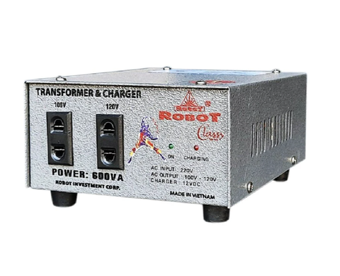 Biến Thế Đổi Điện - Sạc Robot 600VA (12VDC) (Dây Đồng)