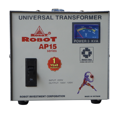 Biến Thế Đổi Điện 1 Pha Robot 3KVA