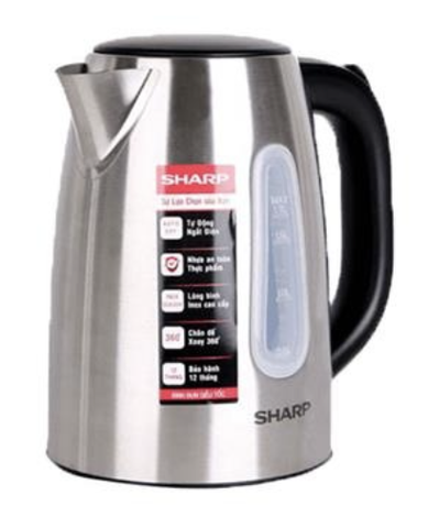 Bình Đun Siêu Tốc Sharp 1.5 lít EKJ-15EVS-ST