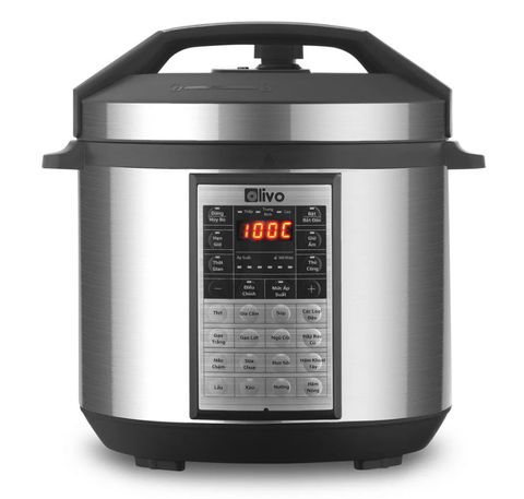 SẢN PHẨM NGỪNG KINH DOANH - Nồi Áp Suất Điện Đa Năng Olivo PC60 - 16 Chức Năng - Dung Tích 6L - Công Suất 1000W - Thương hiệu Mỹ