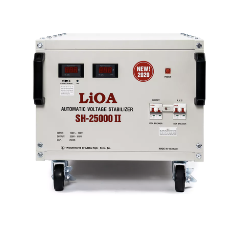 Ổn Áp LiOA 1 Pha 25KVA SH-25,000II (150-250v) - New Đồng hồ điện tử