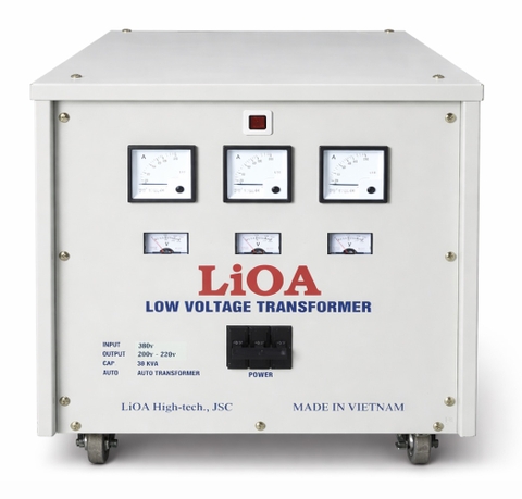 Biến Áp Đổi Nguồn Hạ Áp 3 Pha 30kva LiOA 3K301M2YH5YT (loại Tự ngẫu)
