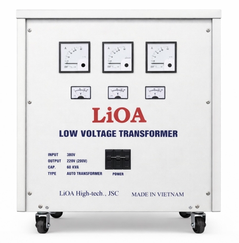 Biến Áp Đổi Nguồn Hạ Áp 3 Pha 60kva LiOA 3K601M2YH5YT (loại Tự Ngẫu)