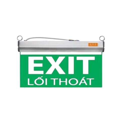 Đèn Chỉ Dẫn 1 Mặt: Lối Thoát Asia Lighting M-E-01 (Mặt Mica Dẫn Sáng)