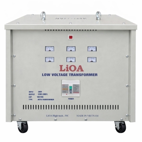 Biến Áp Cách Ly Đổi Nguồn Hạ Áp 3 Pha 100kVA LiOA 3K102M2DH5YC/D (Dây Đồng)