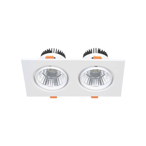 Đèn LED Downlight Âm Trần Mặt Vuông Khung Sắt Sơn Tĩnh Điện Anfaco AFC 318/2 LED 7W