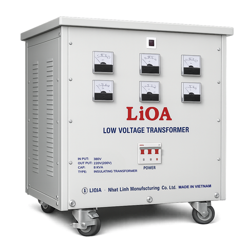 Biến Áp Đổi Nguồn Hạ Áp 3 Pha 8kva LiOA 3K800M2DH5YC (loại Cách ly)