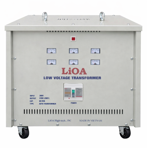 Biến Áp Đổi Nguồn Hạ Áp 3 Pha 80kva LiOA 3K801M2YH5YT (loại Tự ngẫu)