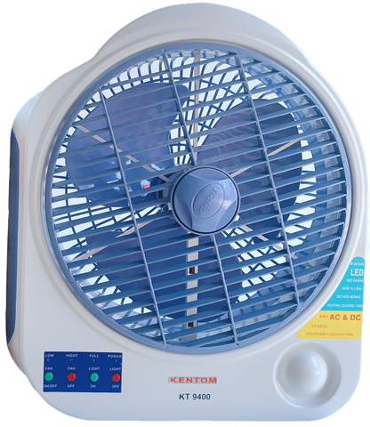 SẢN PHẨM NGỪNG KINH DOANH - Quạt Sạc Đèn Sạc Đa Chức Năng Kentom KT-9400