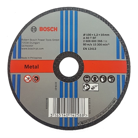 Đá cắt BOSCH 100x1.2x16mm (sắt)