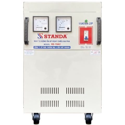Ổn Áp Standa 2 Pha Lửa 15KVA RS/15K2 (180V-430V)