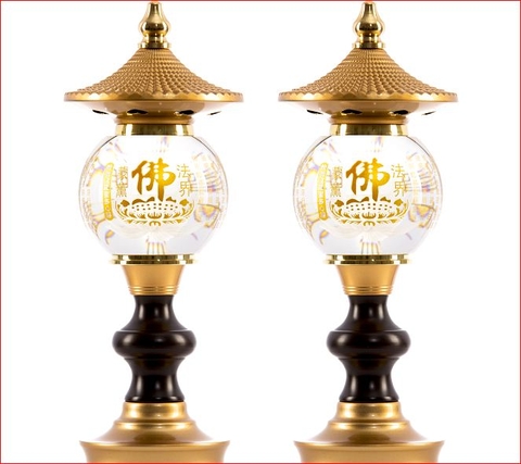 Đèn Tháp Chữ Phật - Cầu 12 inch DTP-C1120