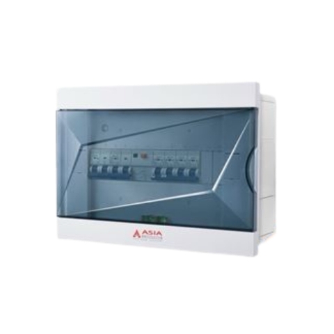 Tủ Điện Âm Tường Mặt Kính Trong Asia Lighting TDAT-KC-8-12