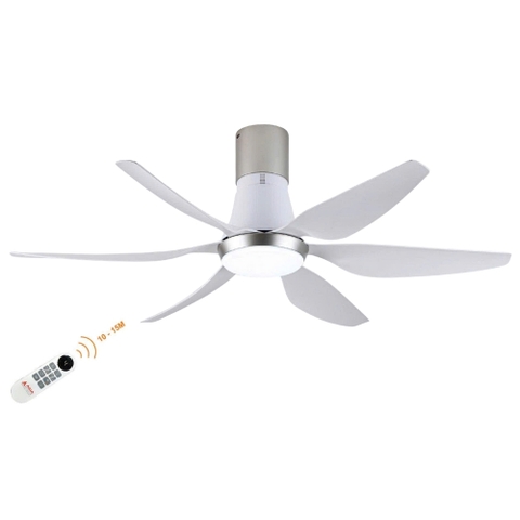 Quạt Trần Động Cơ DC Asia Lighting QT19-TB (Màu Trắng Bạc Cao Sang)