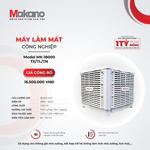 MÁY LÀM MÁT CÔNG NGHIỆP MAKANO MK-18000