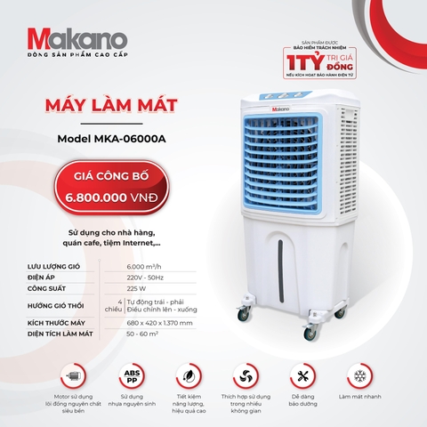 MÁY LÀM MÁT KHÔNG KHÍ MAKANO MKA-06000A