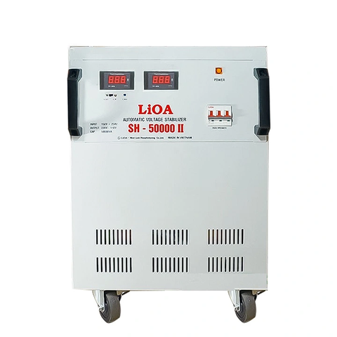 Ổn Áp LiOA 1 Pha 50KVA SH-50,000II NEW 2020 (150-250v) - Đồng hồ điện tử