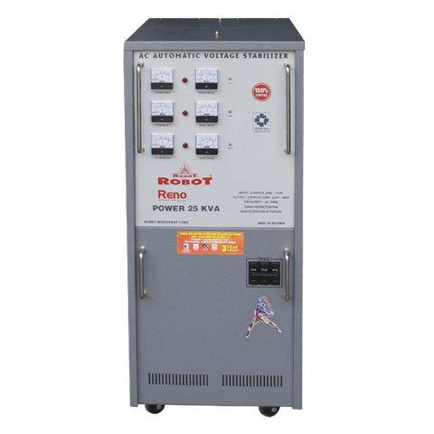 Ổn Áp Robot 3 Pha Reno 25KVA (160v-430v)
