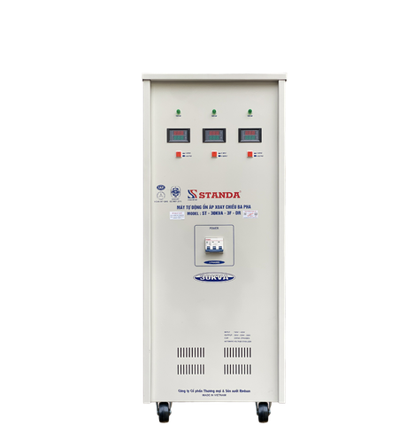 ỔN ÁP STANDA 30KVA 3 PHA ST-30KVA-3F-DR (dải 160v-430v)