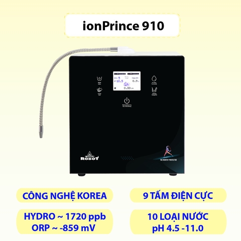 MÁY LỌC NƯỚC ION KIỀM THÔNG MINH IONPRINCE 910