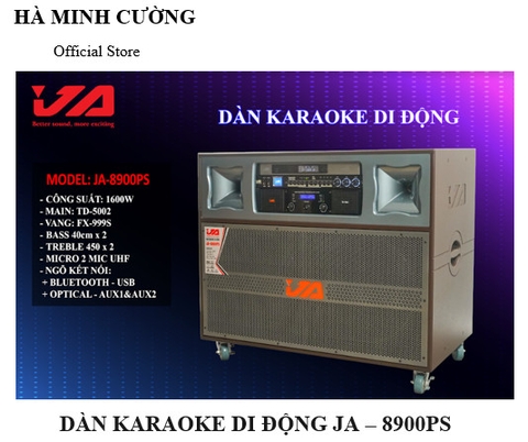 Dàn Karaoke Di Động JA – 8900PS - Dòng cao cấp