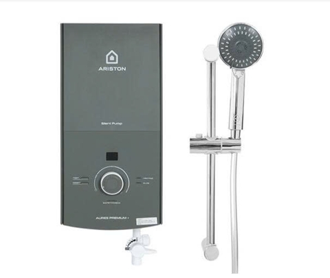 Máy nước nóng trực tiếp có bơm trợ lực Ariston Aures Premium+ 4.5P