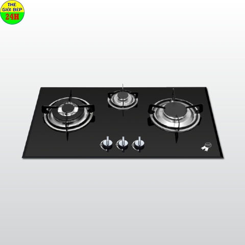 Bếp kính âm 3 gas GHG-733B-NEW