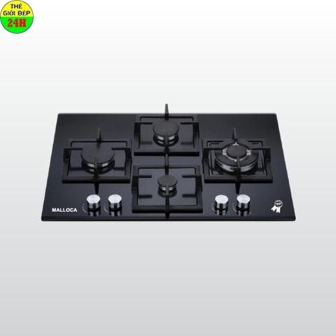 Bếp kính âm 4 gas GHG-724-MCB