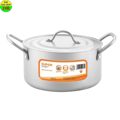 NỒI CANH SUPOR HT08008_5/24CM (HỢP KIM NHÔM OXY HOÁ MỀM)