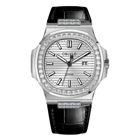 ĐỒNG HỒ NAM OBLVLO FM-YWL-D-YWBL CHÍNH HÃNG SWISS QUARTZ ĐÍNH ĐÁ CAO CẤP