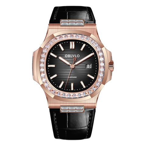ĐỒNG HỒ NAM OBLVLO FM-YWL-D-PBBL CHÍNH HÃNG SWISS QUARTZ CAO CẤP