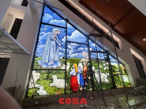 Đố cửa - Tranh kính nhà thờ Coba Artglass