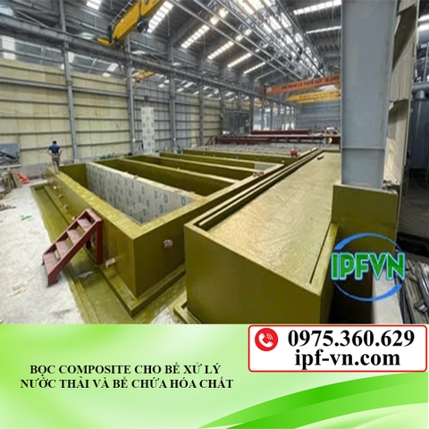 BỌC COMPOSITE CHO BỂ XỬ LÝ NƯỚC THẢI VÀ BỂ CHỨA HÓA CHẤT