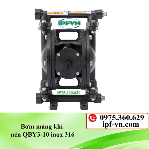 Bơm màng khí nén QBY3-10 hợp kim nhôm