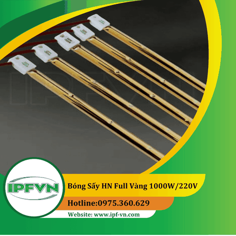 Bóng sấy hồng ngoại Full vàng 1000W/220V
