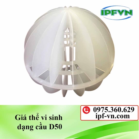 Giá thể vi sinh dạng cầu D50