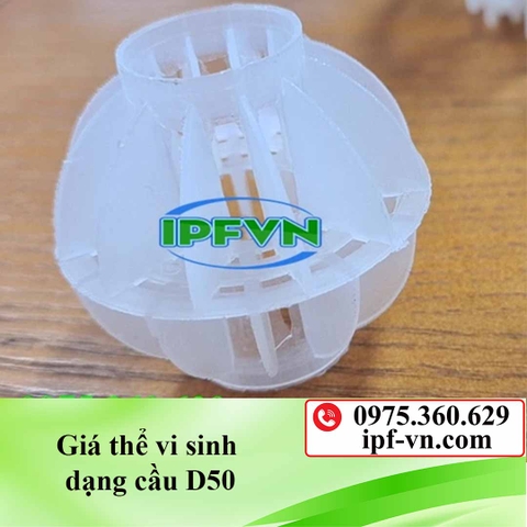 Giá thể vi sinh dạng cầu D50