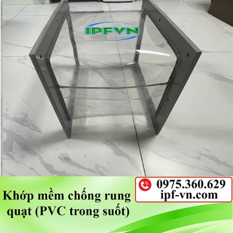 Khớp mềm chống rung quạt (nhựa PVC trong suốt)
