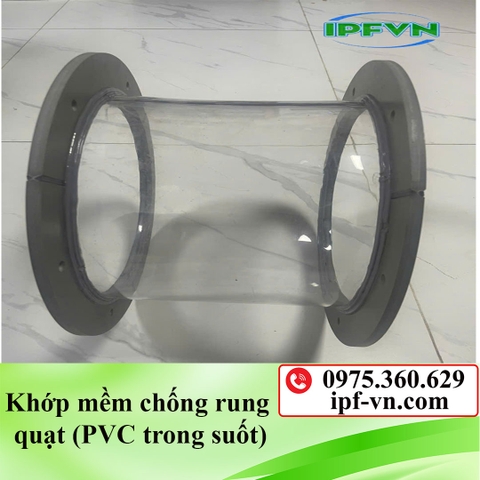 Khớp mềm chống rung quạt (nhựa PVC trong suốt)