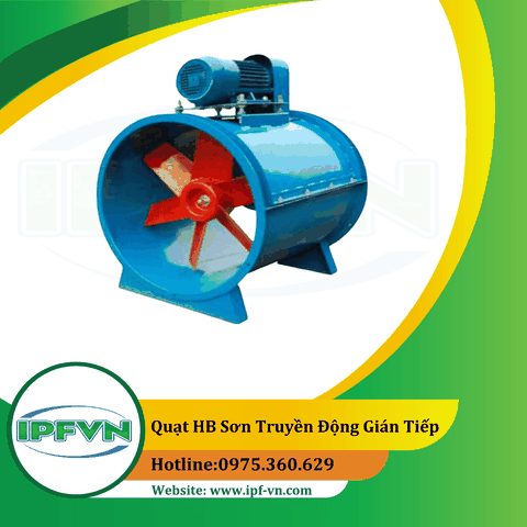 Quạt hút bụi sơn truyền động gián tiếp