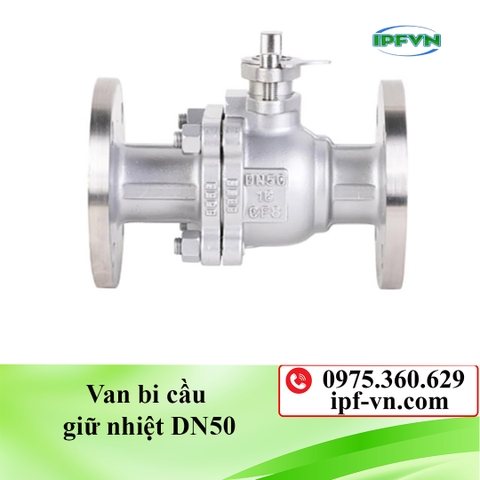 Van bi cầu giữ nhiệt DN50