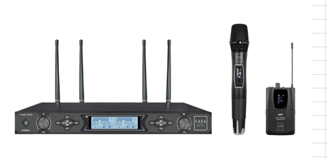 Bộ micro không dây Kara Sound KMC-300 ( Bao gồm: 1 bộ thu không dây + 2 mic không dây cầm tay)