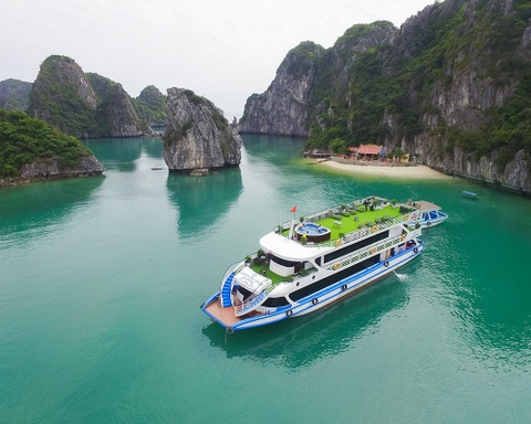 [Tàu tiếng Vịnh Hạ Long] Du thuyền La Castar day cruise 5 sao