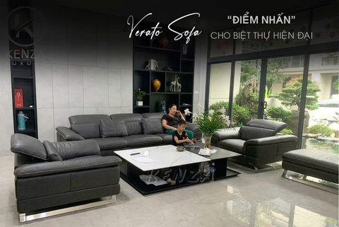 Verato Sofa -  Điểm Nhấn Cuốn Hút Giữa Bức Tranh Biệt Thự Xanh Mát