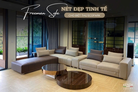 Sofa Freeman – Sofa da thật cao cấp, chuẩn phong cách sống thượng lưu