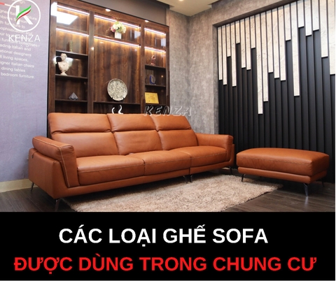 CÁC LOẠI GHẾ SOFA ĐƯỢC DÙNG TRONG CHUNG CƯ