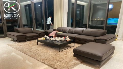 BÀN GIAO SOFA Ý - PRATO TẠI BIỆT THỰ ĐẢO ECOPARK