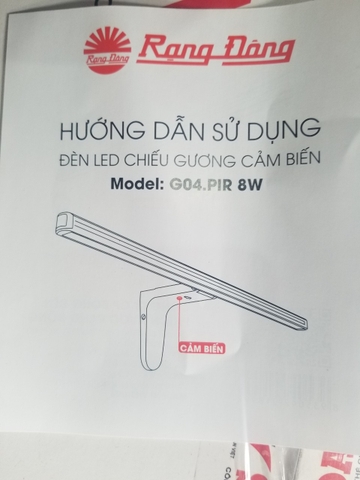 Đèn LED chiếu gương cảm biến rạng đông