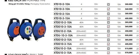 Ổ CẮM LIOA XÁCH TAY LOẠI 10M 15A