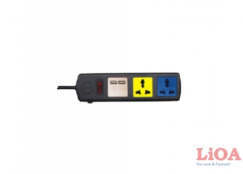 Ổ Cắm điện Lioa  2 ổ cắm 1 cổng sạc USB